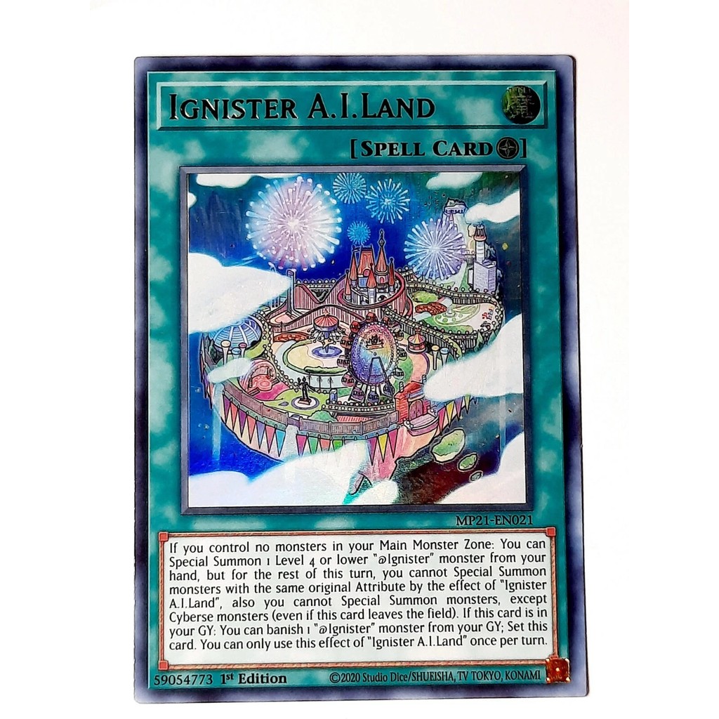 Thẻ bài Yugioh - MP21-EN021 - Ignister A.I.Land