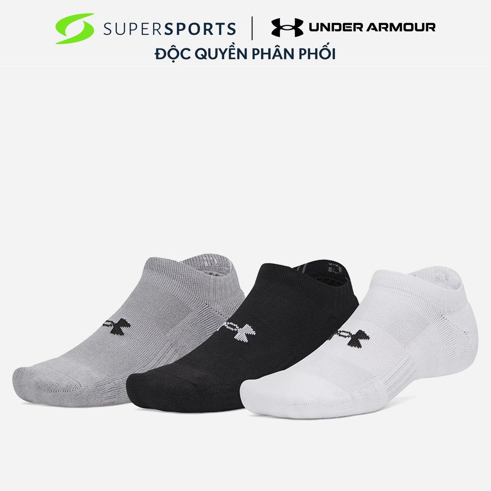 Vớ Thể Thao Under Armour Performance Cotton 3-Pack No Show - 6009683-101