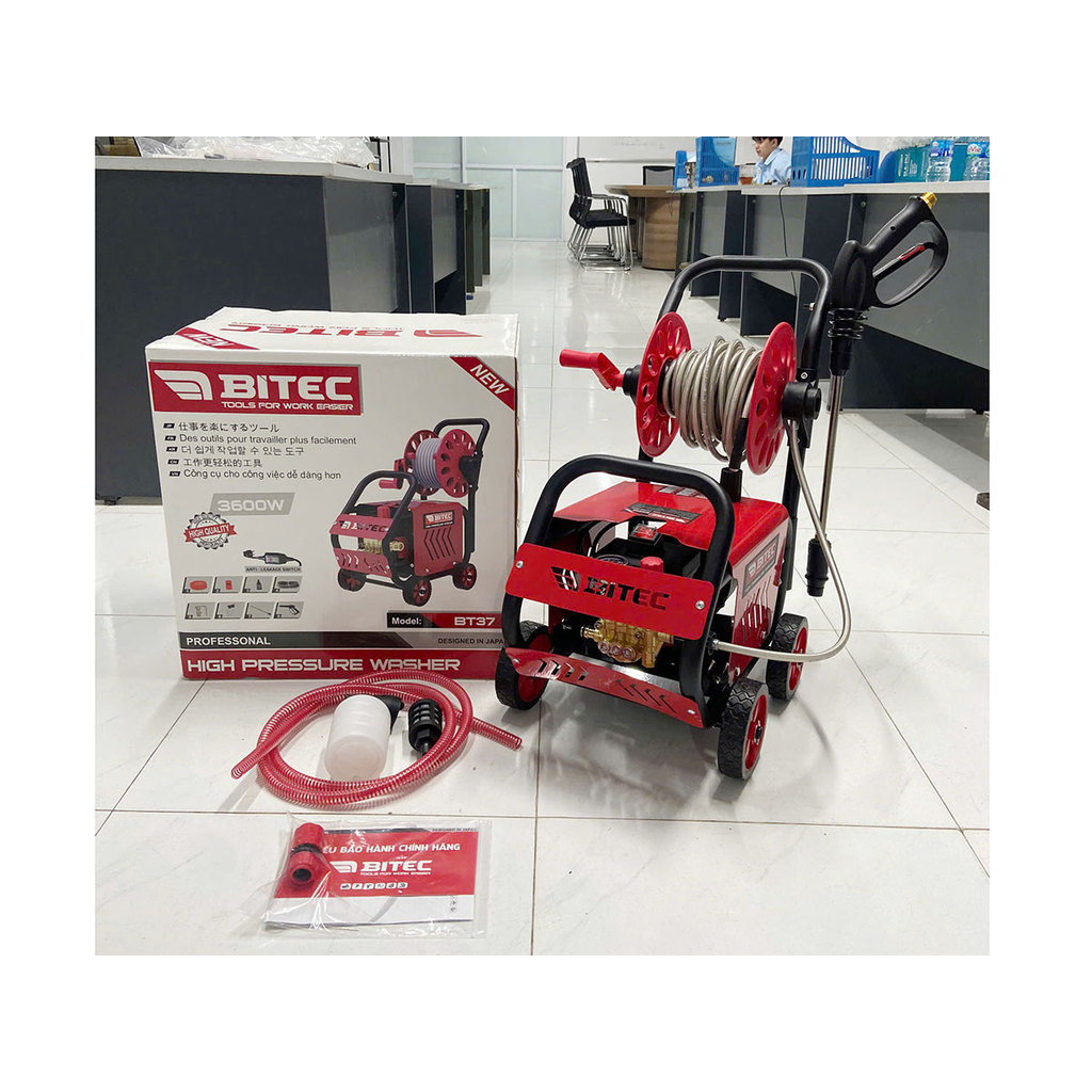 MÁY RỬA XE 3600W BT37 BTEC - HÀNG CHÍNH HÃNG