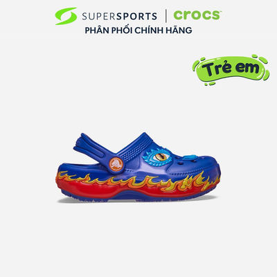 Giày Clog Trẻ Em Crocs Iam Dragon Lights Classic - Xanh Dương - 212510-4KZ