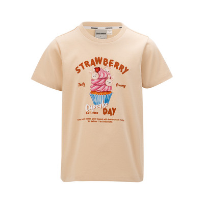 Áo Thun Tay Ngắn Bé Gái Skechers Food Truck Short Sleeve Tee - SL125G073-00XE Online Sale