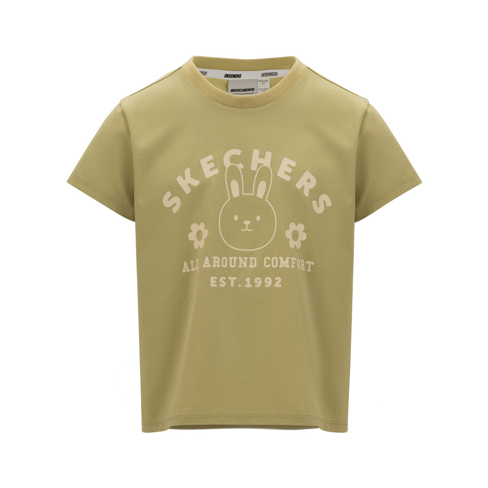 Áo Thun Tay Ngắn Bé Gái Skechers Short Sleeve Tee - SL125G090-KG03 Online Sale