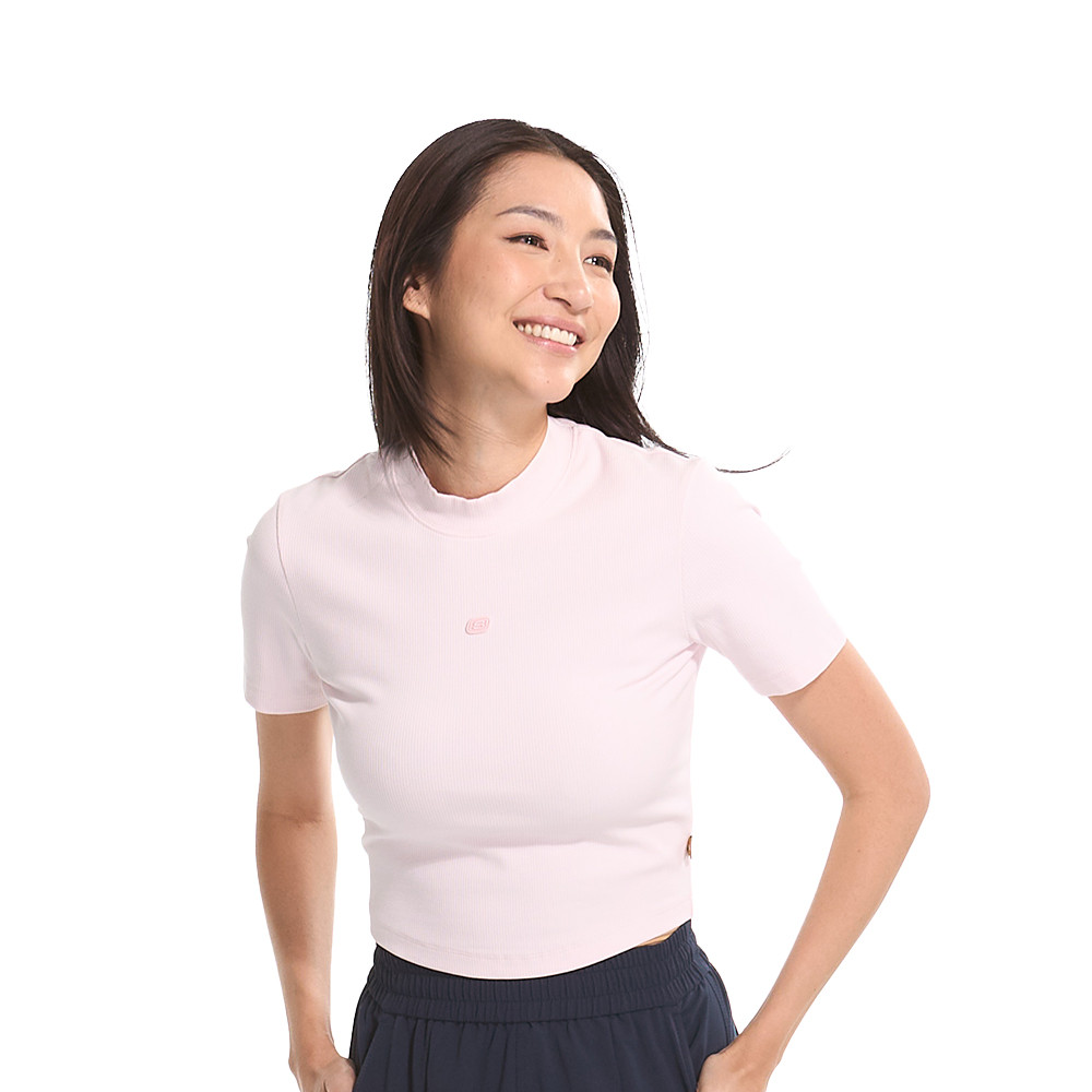 Áo Thun Tay Ngắn Nữ Skechers Lifestyle PhysicalAcademiaCollectionLounge ShortSleeve Tee-L224W064-03J