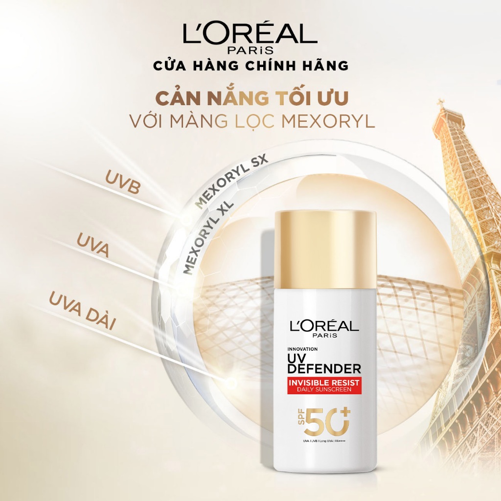 VB _ Bộ 2 Sữa Chống Nắng Phổ Rộng Vô Hình Thoáng Da, Kháng Mọi Tác Động Invisible SPF 50+ PA++++ L’Oreal Paris 50ml | BigBuy360 - bigbuy360.vn