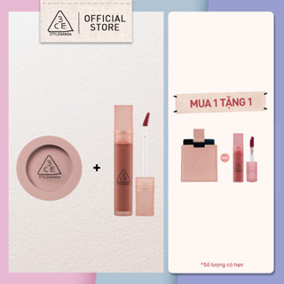 Combo Son Blur Water Tint #Sepia & Má Hồng Face Blush #Mono Pink