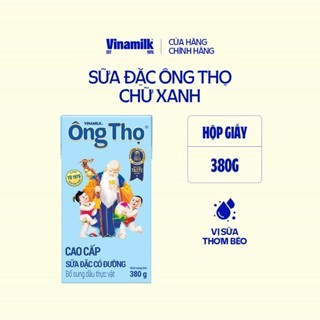 Combo 6 hộp Sữa đặc có đường Ông Thọ chữ xanh - Hộp giấy 380g