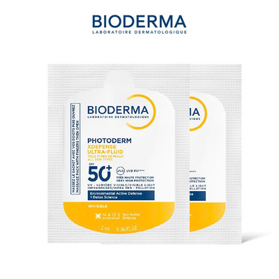 [Quà tặng không bán] Sữa chống nắng Bioderma phổ rộng ráo mịn Photoderm XDefense Ultra-fluid SPF50+ 2mlx2 (Không màu)