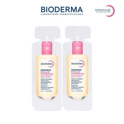 [QUÀ TẶNG KHÔNG BÁN] Dầu tẩy trang & làm sạch Bioderma Sensibio Micellar cleansing oil - 5mlx2