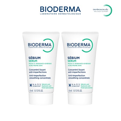 [QUÀ TẶNG KHÔNG BÁN] Tinh chất sáng mịn, mờ thâm Bioderma Sébium Serum cải thiện toàn diện da dầu mụn - 4mlx2
