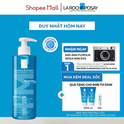 [VB Var] Gel rửa mặt cho da dầu nhạy cảm La Roche-Posay Effaclar Foaming Gel 400ml