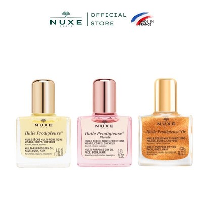 Combo 3 Dầu khô đa năng Nuxe Huile Prodigieuse Multi-Purpose Dry Oil 10ml x 3