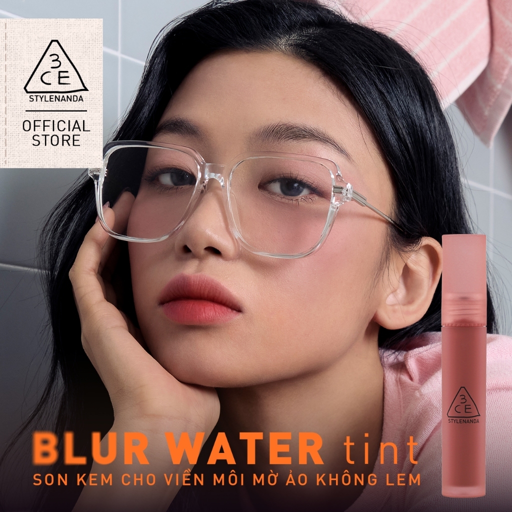 3CE Combo Son Blur Water Tint  & Chai Xịt Cố Định Lớp Trang Điểm Shimmer Make Up Fixer | BigBuy360 - bigbuy360.vn