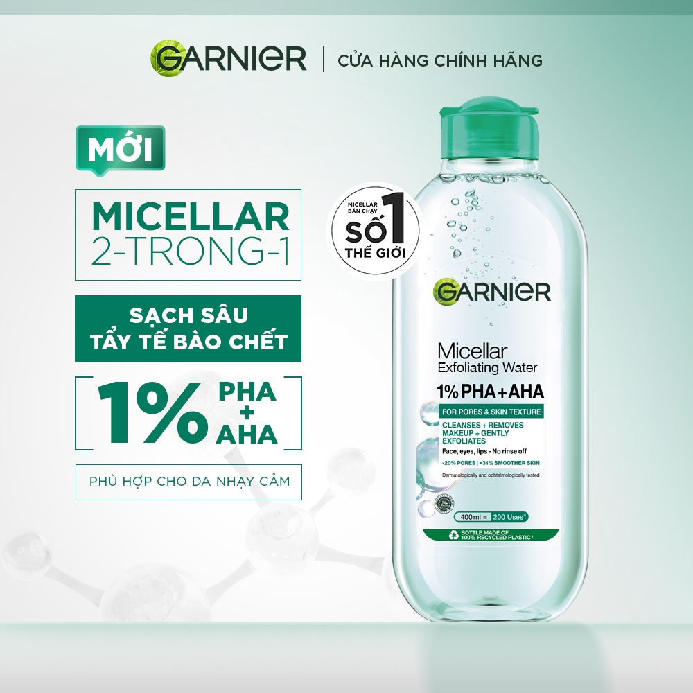 Bộ 2 nước Tẩy Trang làm sạch sâu dịu nhẹ cho mọi loại da (dầu, thường, khô, nhạy cảm) -Garnier Micellar Cleansing Water | BigBuy360 - bigbuy360.vn