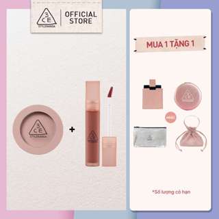3CE Combo Son Kem Blur Water Tint  & Phấn Má Hồng Face Blush