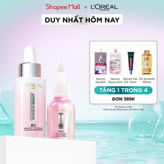 Bộ Dưỡng chất làm sạch Peel 25ml & Serum Glycolic Melasyl 8% [Melasyl+Glycolic+Niacinamide] L'Oreal Paris 30ml - VB