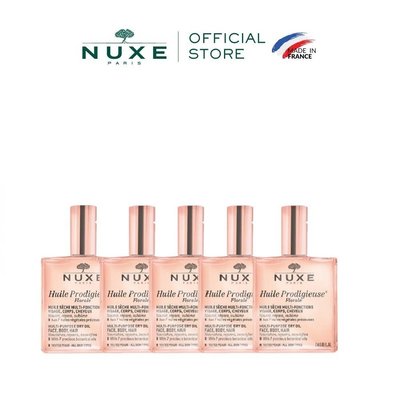 [DATE 1/2027] [Quà tặng không bán] Combo 5 Dầu khô đa năng hương hoa Nuxe Huile Prodigieuse® Florale 2ml (5 x 2ml)
