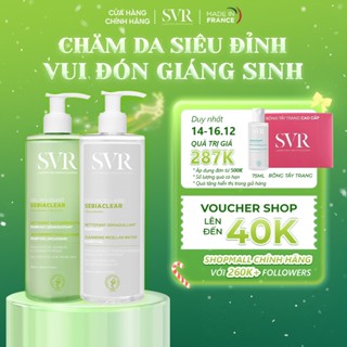  CB2  Combo nước tẩy trang SVR Sebiaclear 400ML và sữa rửa mặt SVR Moussant 400ML 