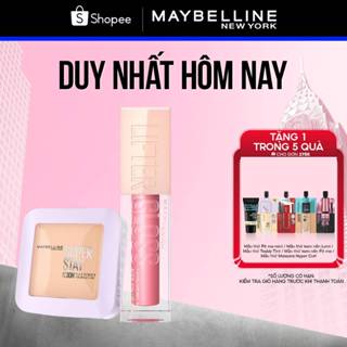   Bộ trang điểm  Phấn Phủ Nền Linh Hoạt SuperStay 30H Flex Powder 9G và Son Bóng Lifter Gloss 5.4ML Maybelline New York 
