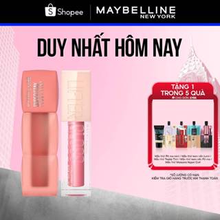   Bộ trang điểm  Son Bóng Lifter Gloss cho Đôi Môi Đầy Căng Mọng và Son Kem Bông Bền Màu Superstay Teddy Tint Maybelline 