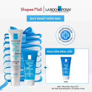   VB FS  Bộ đôi sạch sâu giảm mụn nhanh sau 8H La Roche Posay Effaclar 40ml 