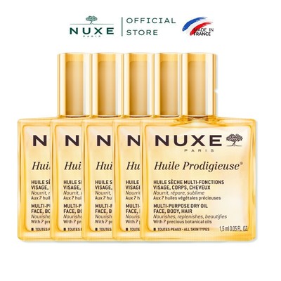 [Quà tặng không bán] Combo 5 Gói dầu dưỡng da đa năng Nuxe Huile Prodigieuse® 1.5ml (5 x 1.5ml)