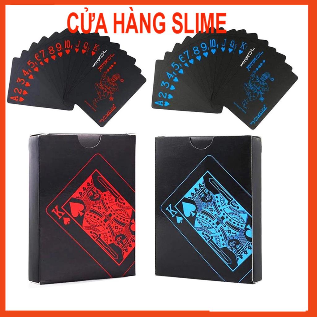 Bộ Bài Tây Chất Liệu Nhựa PVC ⭐Chống Thấm Nước⭐mạ vàng mạ bạc mạ đen MSP47064