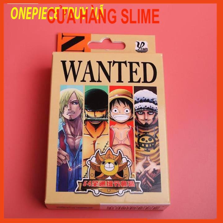 Bộ Bài Tây Tú Lơ Khơ 54 Lá In Hình One Piece, Luffy, Chopper,Zoro Wanted cả nhóm MSP20851