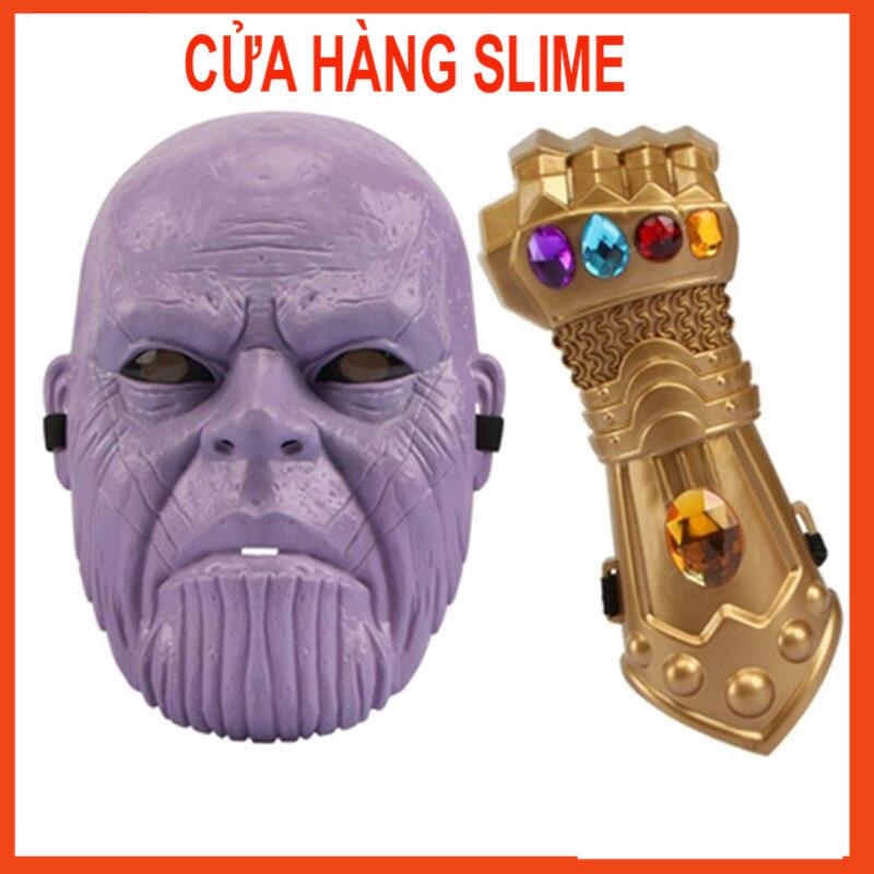 Mặt Nạ Hóa Trang Nhân Vật Thanos Infinity Gauntlet Iron Man đèn led MSP94379