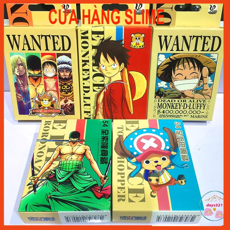Bộ bài tú lơ khơ One Piece Zoro 54 ảnh khác nhau in hình anime manga MSP80743