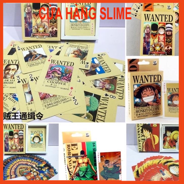 Bộ bài tây One piece 54 ảnh khác nhau/Bộ Tú lơ khơ anime one piece MSP57223