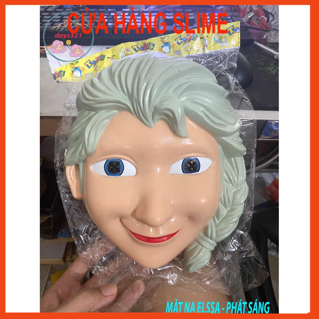 Mặt nạ Frozen nữ hoàng băng giá Elsa, Anna có đèn LED nhạc hóa trang Halloween cho bé MSP81622
