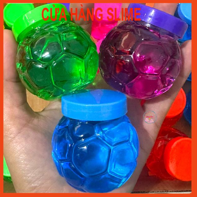 Slime quả bóng đá 11 màu cực đẹp Đồ chơi hũ slam chất nhờn ma quái squishy MSP57934