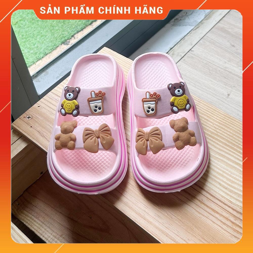 Dép 2 quai ngang chất liệu eva êm chân cho bé CAO 3CM, siêu xinh và bền